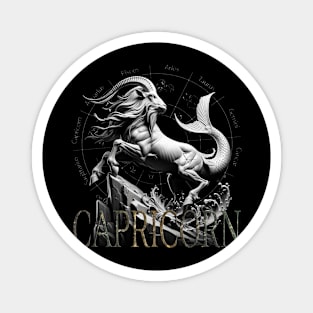 Majestic Capricorn Zodiac & Earth Element Magnet